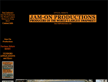 Tablet Screenshot of jam-onproductions.com